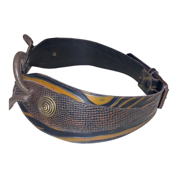 Esperanza Leather Belt Statement Accent Size Small - Picture 8 of 15